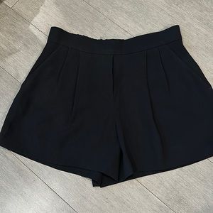 Aritzia silk high waisted shorts